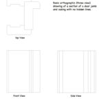 Orthographic Door Jamb & Casing Drawing